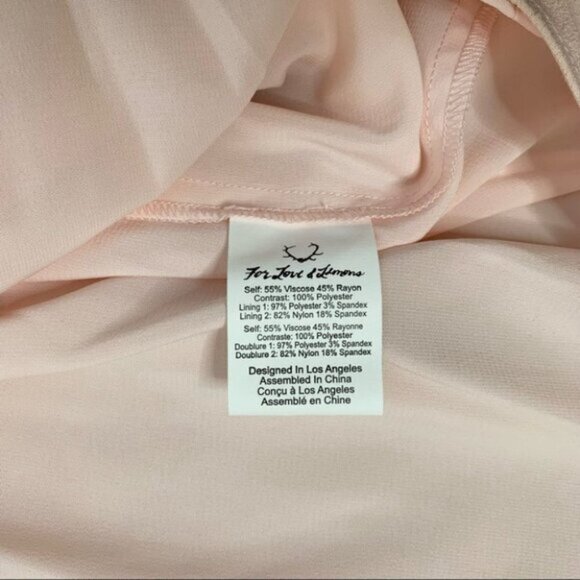 For Love & Lemons Sienna Mini Dress Keyhole Lace Dusty Rose Pink Size Small - Picture 12 of 16